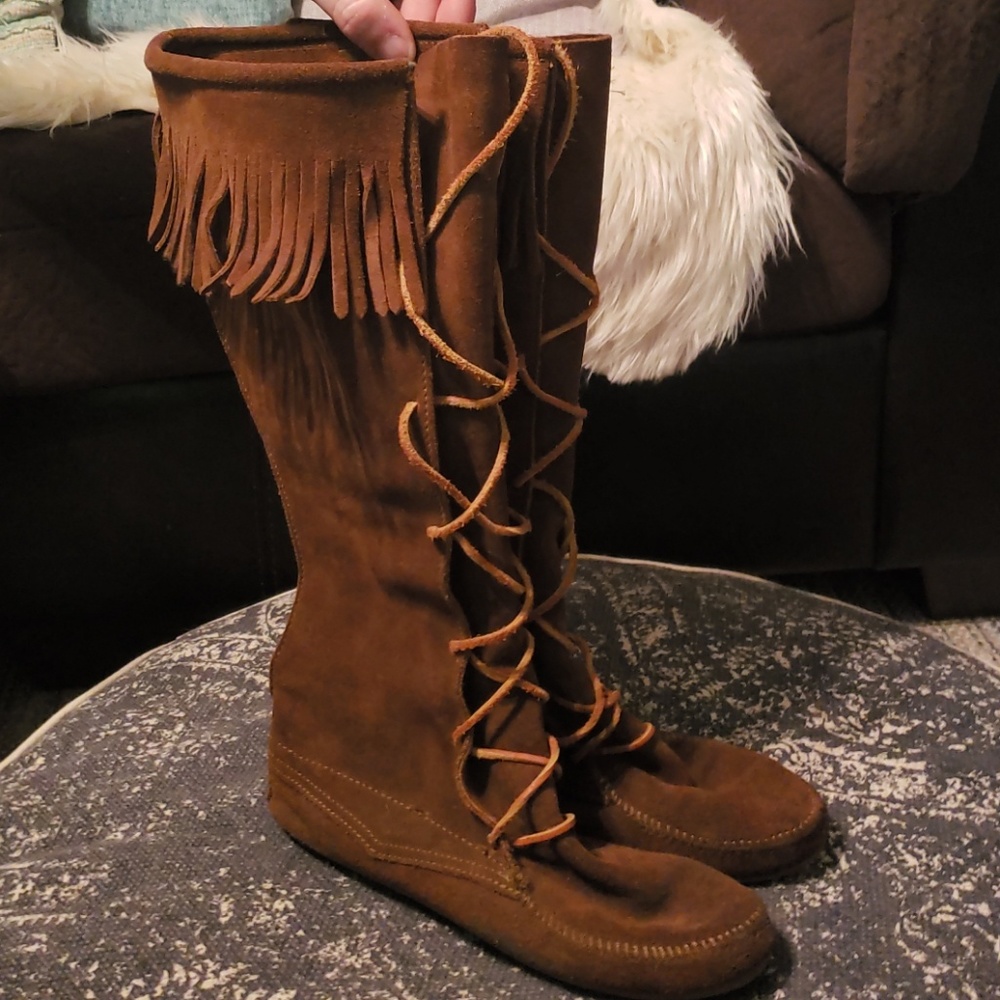 Minnetonka Fringe Boots
